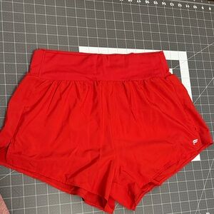 Fabletics Red Lined Shorts